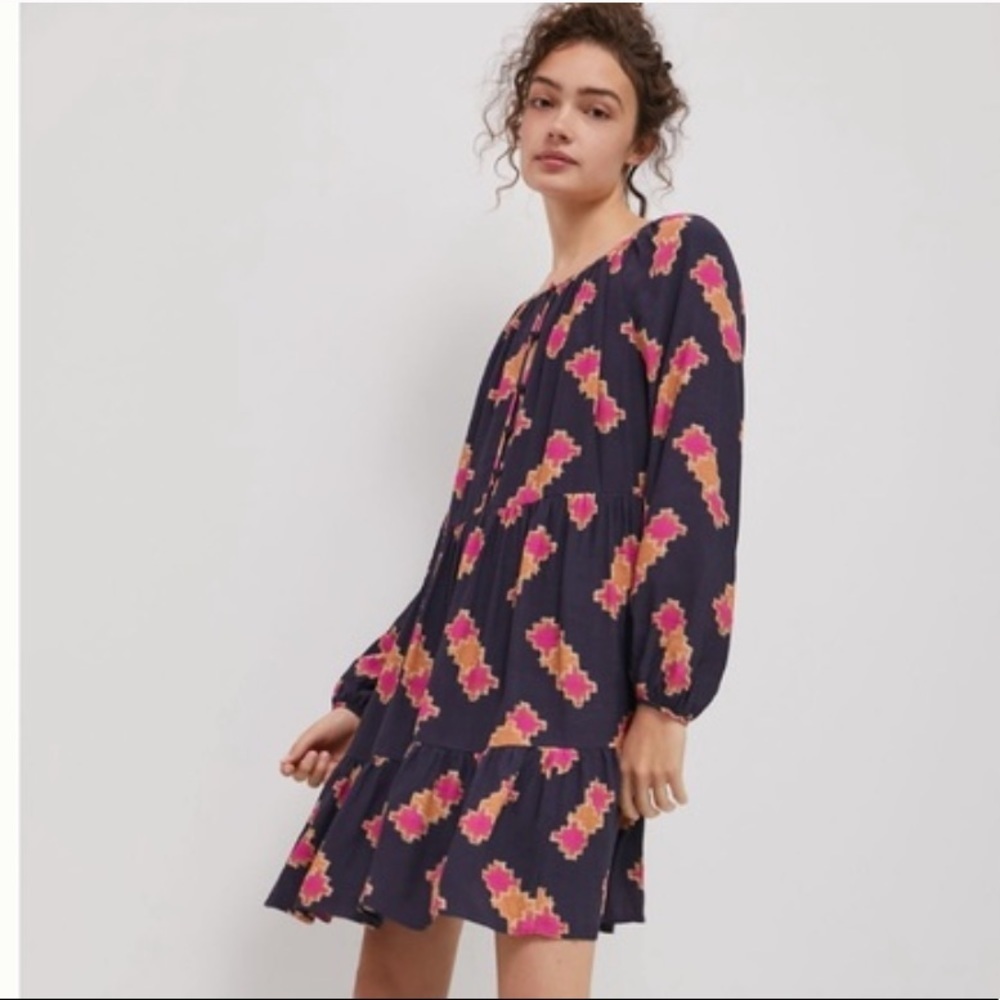 𝅺Anthropologie Sammi Tiered Mini Dress Size XS